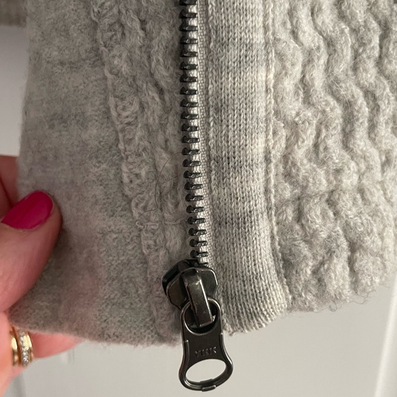 Anthropologie Sparrow gray zip cardigan/jacket size small - Picture 7 of 8